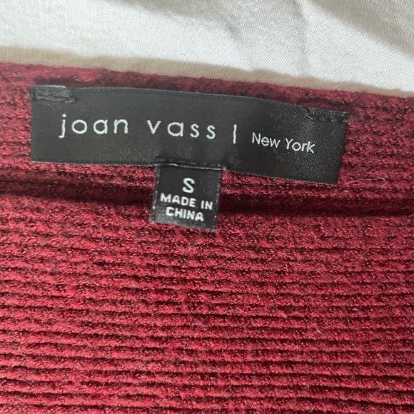Joan vass | New York women’s small crop knit sweater - Picture 6 of 6